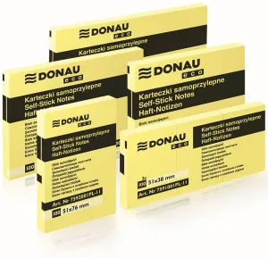 Donau Eco samolepicí bločky žluté 100k 38mm x 51mm (7591001PL-11)