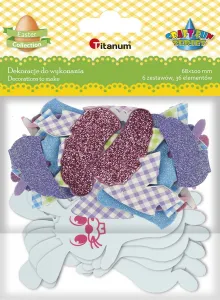 Titanum Craft-Fun Series pěnová ozdoba Zajíčci na oblečení 6 ks (E13)