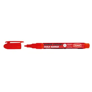 Speciální popisovač na tabuli Tom's, červený 1,5mm dlátovitý hrot