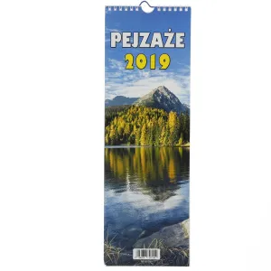 Pruhovaný nástěnný kalendář Beskidy 140 mm x 420 mm
