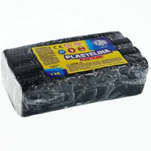 Plastelína Astra 1 barva ČERNÁ 1000g