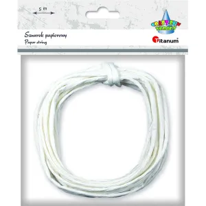 Titanum Craft-Fun Series papírová šňůra bílá 5m (g14)