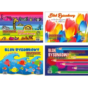 Protos A4 barevný blok na kreslení 80g 19k 210mm x 297mm