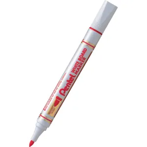 Popisovač Pentel na suché stírání, červený 1,9mm kulatý hrot
