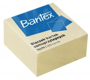 Bantex samolepicí bankovky žluté 400k 75mm x 75mm (400086401)