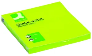 Samolepicí bločky Q-Connect zelené 80k 76mm x 76mm (KF10515)