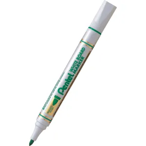Popisovač Pentel na suché stírání, zelený 1,9mm kulatý hrot