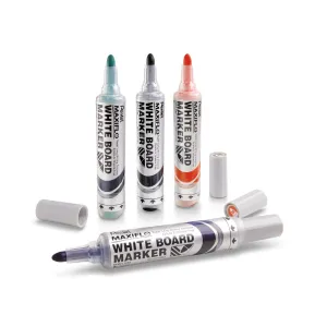 Popisovač Pentel na suché stírání, červený 2,0-2,5mm kulatý hrot