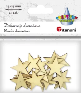 Titanum Craft-Fun Series Dřevěné ozdoby hvězdy (WDY130)