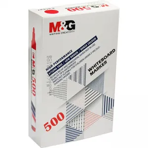 Popisovač M&G na suché stírání, červený, kulatý hrot 1,0-2,0 mm (AWM26173330100H)