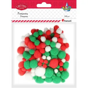 Titanum Craft-Fun Series pom-poms mix 140 ks (338615)