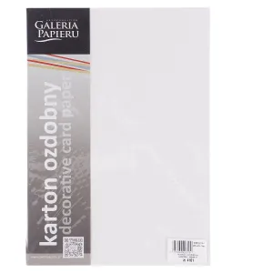 Dekorační papír (vizitka) Galeria Papieru sukno A4 - bílý 180g (204101)