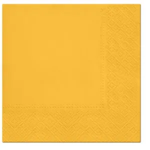 Ubrousky s pávem - žluté 330 mm x 330 mm (SDL110301)