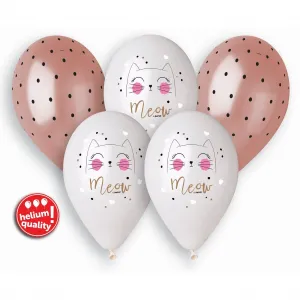 Godan gumová kočka 13 palců balón, 5 ks pastelových 5 ks mix 330mm 13cal (GMS120/KOT)