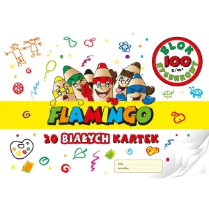 Kreslící podložka Flamingo bílá A4 20 listů 100g/m?