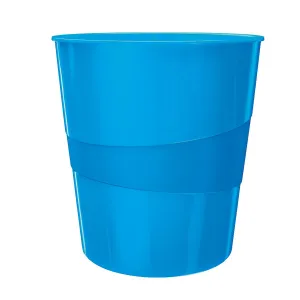 Odpadkový koš Leitz WOW barva: modrá 15 l (52781036)