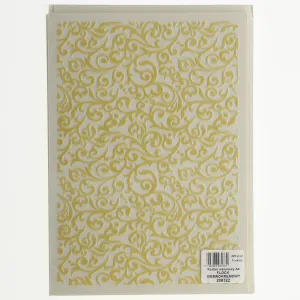 Dekorační papír (vizitkový) Gallery Papieru velour flock dark cream 220g A4 - krémový 220g (208322)