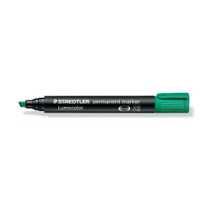 Permanentní popisovač Staedtler, zelený, 2,0-5,0 mm, zkrácený hrot