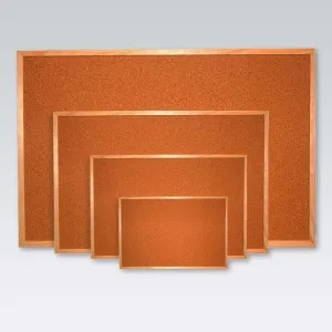 Korková tabule Memoboards v dřevěném rámu 900 mm x 600 mm (TC96)