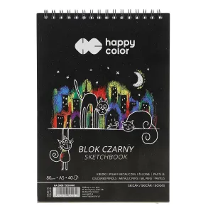 Happy Color art block černý A5 80g 40k (HA 3808 1520-K40)