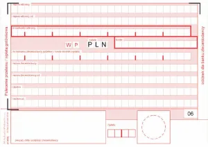 Michalczyk i Prokop samokopírovatelný příkaz k převodu peněz/platbě v hotovosti 2-odc. A6 80k. (449-5M)
