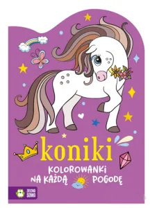 Vzdělávací brožura Zielona Sowa Omalovánky za každého počasí.Koně