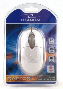 Myš Titanum Raptor - bílá (TM102W)
