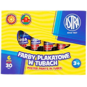 Astra plakátové barvy barva: černá 30ml 1 barva.