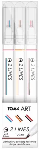 Toma 2-řádkové inkoustové pero, 0,5 mm (TO-348)
