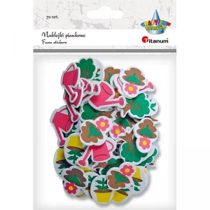 Nálepka (samolepka) Titanum Craft-Fun Series pěna Flowers (4674)