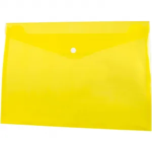 Tetis plastový pořadač na knoflíky obálka str. A4 barva: žlutá 140 mic. 235 mm x 330 mm (BT611-Y)