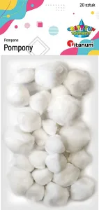 Titanum Craft-Fun Series bílá 20 bambulí (282820)