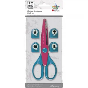 Nůžky a 4 kreativní děrovačky řady Titanum Craft-Fun 16,5 cm (T-8603)