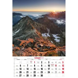 Nástěnný kalendář Avanti s pruhy 285 mm x 420 mm (5901769620827)