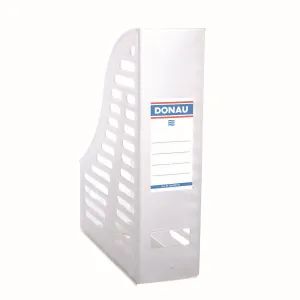 Vertikální box na dokumenty Donau A4 - průhledný 85 mm x 245 mm x 315 mm (7464001-09)