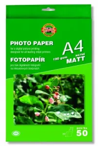 Fotopapír Koh-I-Noor matný A4 190g