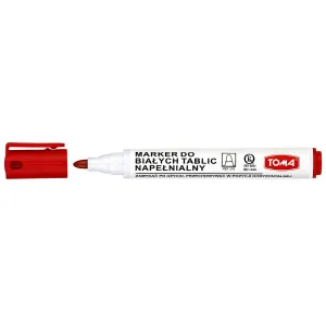 Suchý stírací fix Toma, červený 1,0-5,0 mm kulatý hrot