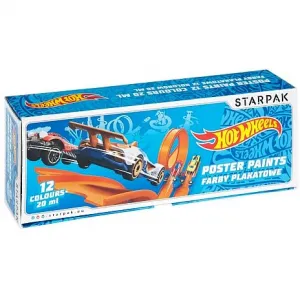 Barva plakátových barev Starpak Hot Wheels: mix 20 ml 12 barev. (337500)