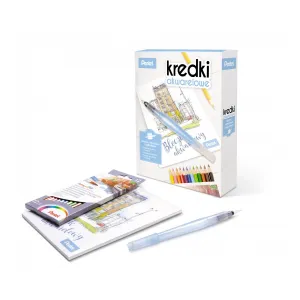 Sada pastelek Pentel - 12 barev + blok barev + štětec