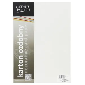 Dekorační papír (vizitkový) Galeria Papieru iceland diamond white A4 - bílý 220g (200604)