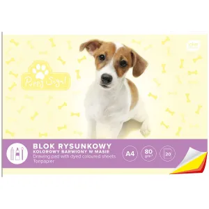 Kreslicí podložka Interdruk A4 barevná 80g 20k 210mm x 297mm (BLRK)