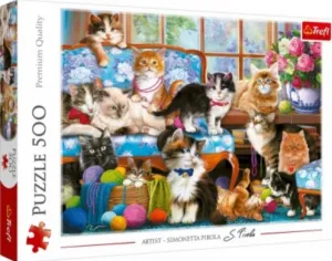 Trefl puzzle Kočičí rodina 500 el. (37425)