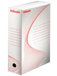 Archivní krabice Esselte Boxy 100 A4 - bílá 245 mm x 100 mm x 345 mm (128201)