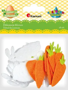 Titanum Craft-Fun Series plstěné ozdoby zajíci a mrkve (5016)