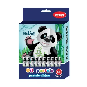 Olejové pastely Rexus 18 barev (603550)