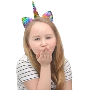 Čelenka Arpex Disco jednorožec s oboustrannými flitry (SR2671)