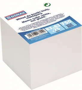 Donau papírová kostka - bílá 83 mm x 83 mm x 75 mm (8309000-09)