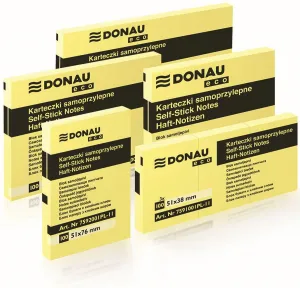 Donau Eco samolepicí bločky žluté 100k 51mm x 76mm (7592001PL-11)