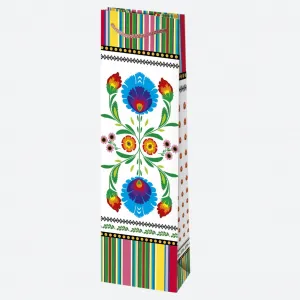 Dárková taška na láhev Pol-mak 120 mm x 400 mm x 90 mm (T12)