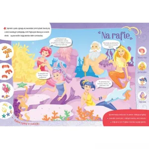 Vzdělávací brožura Aksjomat Sweet Mermaids. Kniha aktivit se samolepkami. Hraju si, lepím nálepky, čtu si